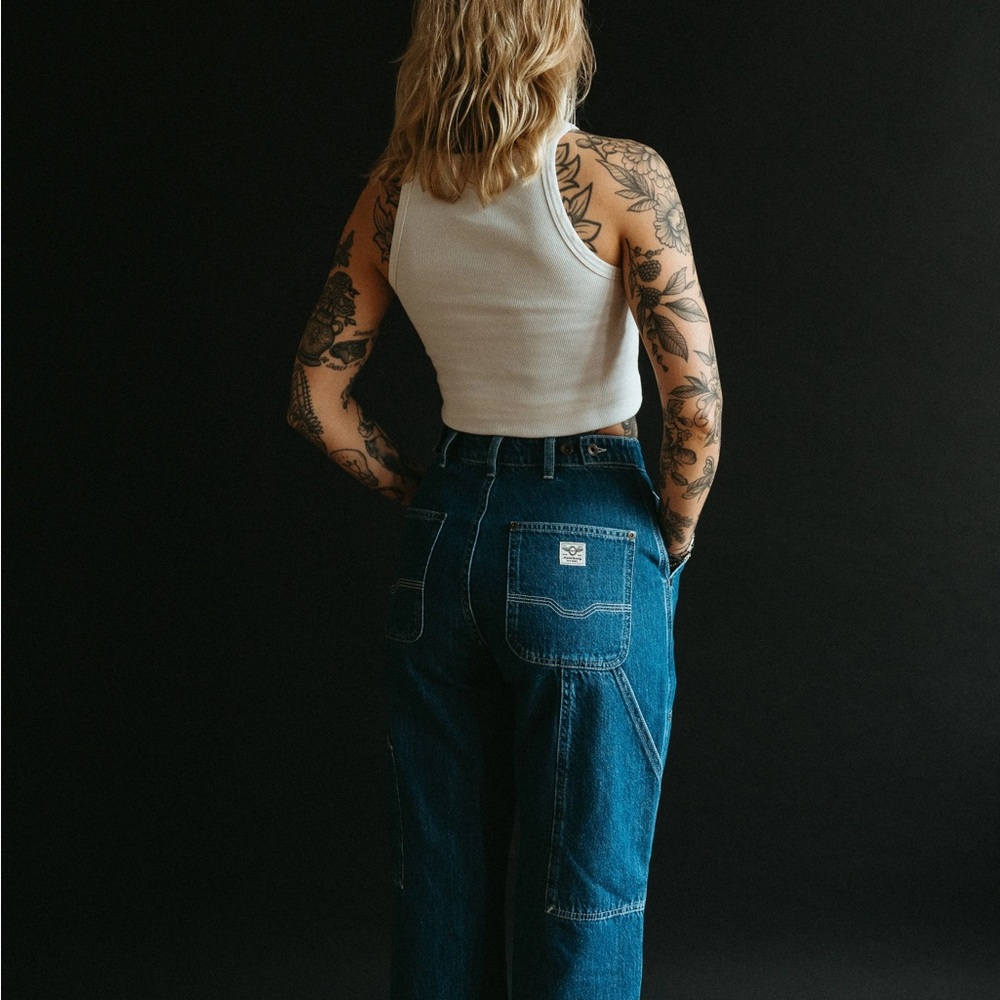 Classic High-Rise Blue Women's Jeans - Picture 7 of 7